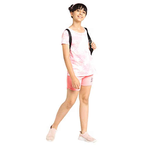 Image of Real Basics Premium Cotton Shorts for Girls - Regular Fit Printed Girl Shorts (Pack of 1)
