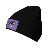 Stonehill College Logo Classic Warm Winter Knit Cap Fleece Lined Beanie Hat Black
