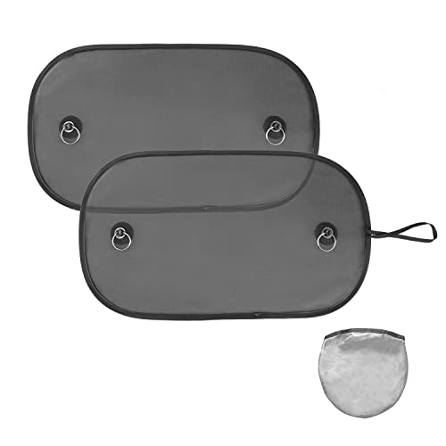 Idealead 2 Pièces Pare Soleil Voiture Bébé,Bloquer Les Rayons UV,Chaussette Voiture Soleil par Protege Soleil Voiture Arrière Enfants et Animaux(30*50cm) Cover