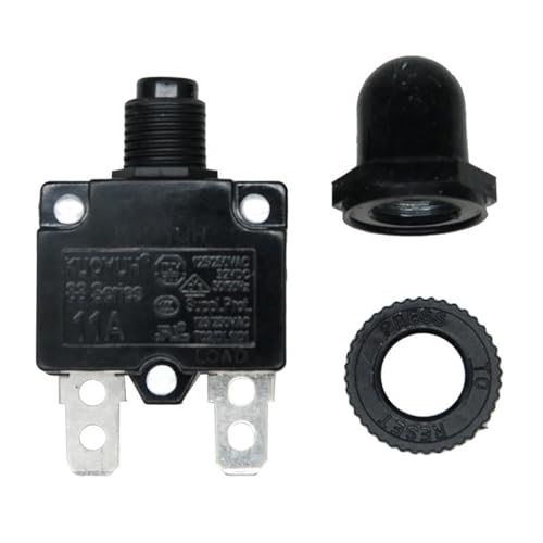 Image of ZCZQC 8PCS Silicone Miniature Overcurrent 88 98 Series Dust Cap Circuit Breaker Waterproof Dirt Resistant Dust Cover Flat Cap ID M11 Black