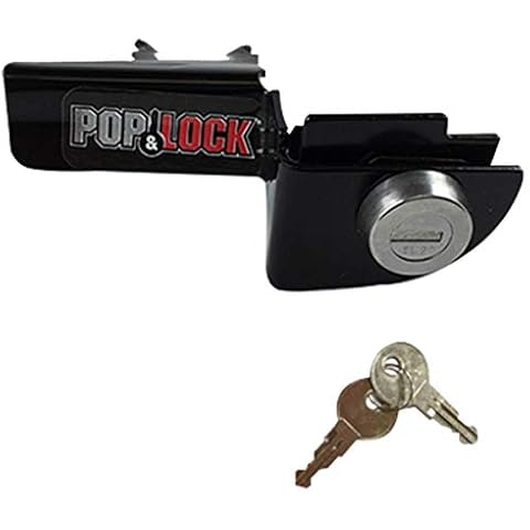 Pop & Lock – Manual Tailgate Lock for Dodge Ram 1500, 2500, and 3500, Fits 1994 to 2001 (Black, PL3300, Works with No Factory Lock) Cover