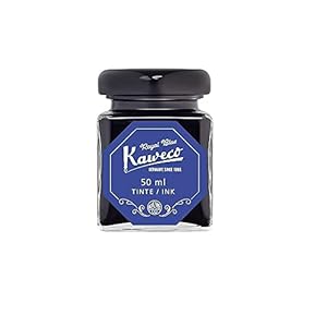 Kaweco Inkt in glas in de kleur koningsblauw, in water oplosbaar, veganistisch, 50 ml inhoud, 10002191