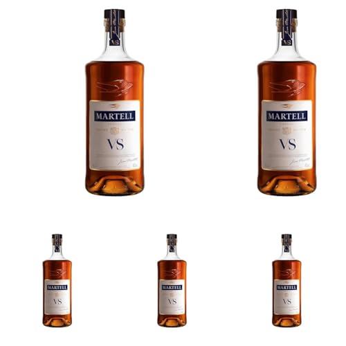 MARTELL VS Cognac - 40%, bouteille 70cl (Lot de 5)