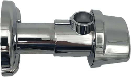 Bathroom Decor Escutcheon Plate | Plumbing Cover Plates for Pedestal Sink & Toilet Fill Valve Water Shut Off Valve. Works w/Toilet Water Supply Line. Toilet Covers (1, Chrome)