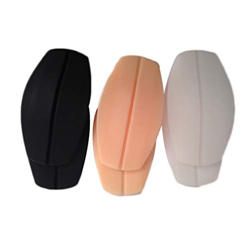 OKWIN 3 Pairs Silicone Bra Strap Cushions Holder Non-Slip Comfortable Shoulder Pads, Style B, One Size