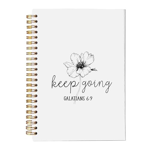 Carnet à spirale Keep Going pour cultiver la gratitude et la foi au féminin