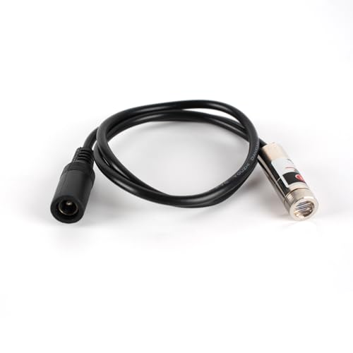 Image of 650nm red line laser module industrial laser module adjustable focus line length 19.7″ DC plug diameter 10mm (10mm-line-1pack)