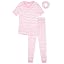 Pink Striped Hearts