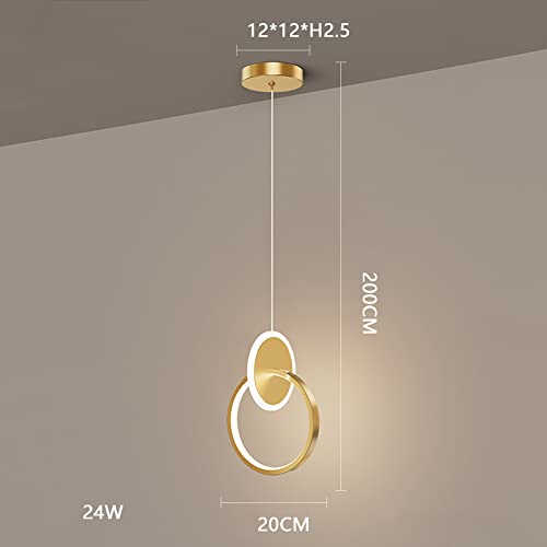 Droplight éclairage cuivre et suspension LED dimmable pour chambre