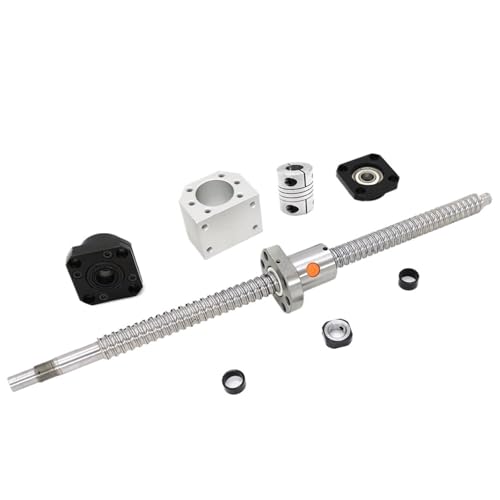 Metal Ball Screw nut end Processing 1pcs SFU1605 Ball Screw 165-1000mm FK12 FF12 Support DSG16H Coupler(665mm)