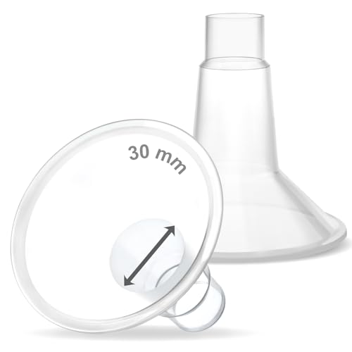 Image of Maymom MyFit 30mm Two-Piece Design Large Breastshields, Compatible with Medela Breast Pump; Ideal for HandsFree Bra; Not Original PersonalFit Flex Breast Shield,Not Original Freestyle Pump Parts, 2pcs