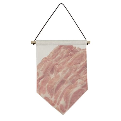 Drapeau en toile steak pour déco de cuisine et restaurant de viande crue