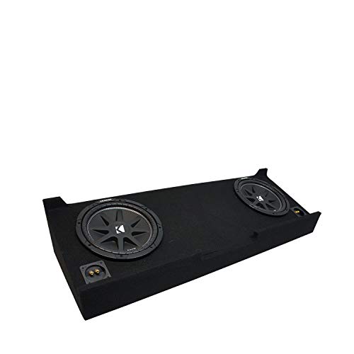 American Sound Connection Compatible with 2007-2013 GMC Sierra Crew Cab Truck Kicker Comp C10 Dual 10