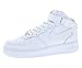 Nike Boy's Air Force 1 Mid LE (Big Kid) White/White 5 Big Kid M