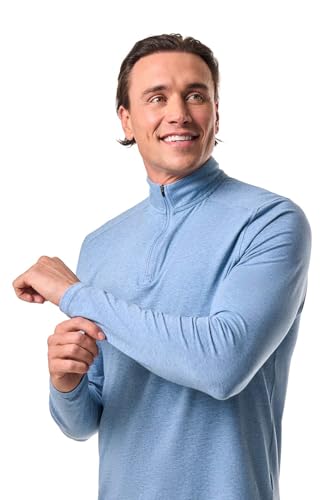 Coolibar UPF 50+ Men's Sonora Quarter-Zip - Sun Protective Black4