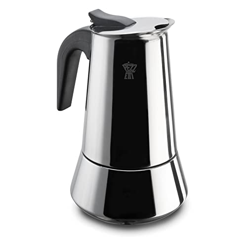 Cafetera Pezzetti Steelexpress de acero inoxidable para inducción y gas 2