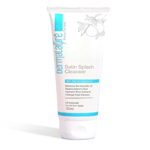 Image of Satin Splash Face Cleanser (100ml) | Brightening Face Wash for Korean Glass Skin Glow | Deep Cleansing & Hydration| For all Skin Type |dermalaure face wash