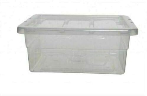 5 x 32 Litre Underbed Storage Boxes with Lids Set of 5, Clear Multipurpose Nestable Stackable Plastic Storage Box With Lid 32L Clear Containers For Home, Kitchen, Garage, Office, Accessories