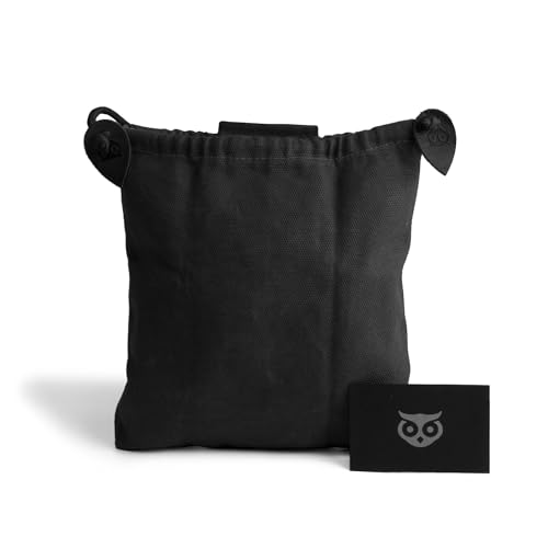 Image of Hide & Drink, Foraging Pouch (Collapsible) for Hiking, Treasures & Seashells Bag, Easy Looping Around Belts, Grocery Storage, Waxed Canvas, Handmade