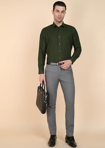 Image of 7-DAYS Men's Premium Formal Shirt - Cotton Blend, Regular Fit, Full Sleeve, with Pocket, Durable & Easy Care - Perfect for Office Wear