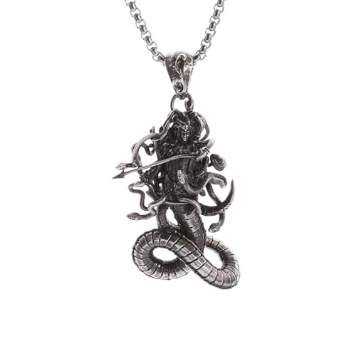 Pendentif de méduse mythologie grecque, cadeau idéal pour passionné de punk