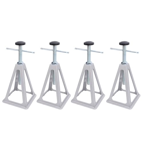 Crics de Stabilisateur de Camping-car en Alliage D'aluminium, Réglables de 28 à 44cm, 2.7T, Maximale, Nivellement à Vis, pour Remorques de Voyage, Camping-car, 4 Pièces