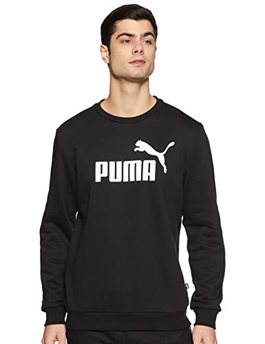 Preisvergleich Produktbild PUMA Herren ESS Crew FL Big Logo Sweatshirt, Black, 17-22