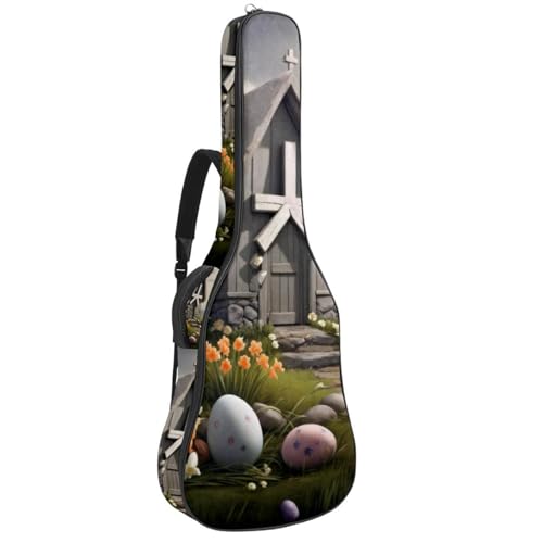 Housse guitare acoustique imperméable 104,7 cm anti-choc avec poches zippées