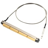 Fits 4-string acoustic bass Piezoelectric ceramic transducer, has shown exceptional mechanical and electrical properties with very stable energy conversion efficiency, good temperature stability and uniform sensitivity. Individual piezo ceramic senso...
