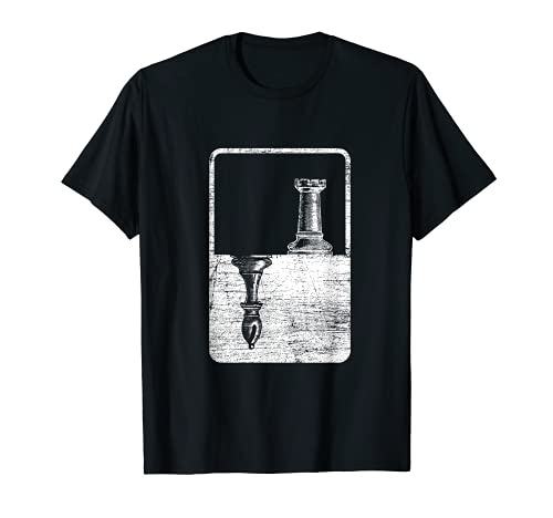 チェスTシャツ - ビショップアンドルークシャドー Tシャツ
