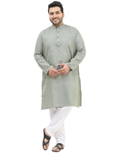 Image of SOJANYA PLUS (Since 1958) Men's Jacquard Silk Self design Kurta & Off-White Pyjama Set