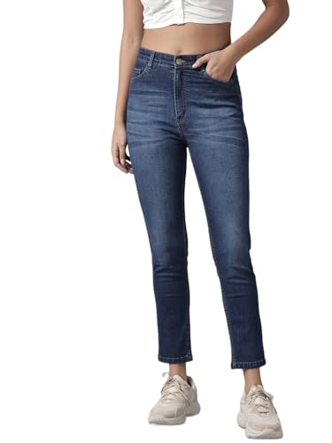 Image of GUTI Womens High Rise Crop Length Jeans()