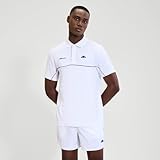 100% polyester Ellesse Harbour Polo Hommes Polo Blanc XL