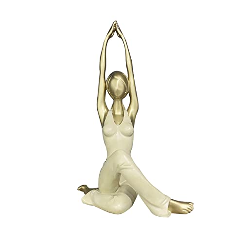 Figura Decorativa Yoga Estatua Yoga Girl Resina