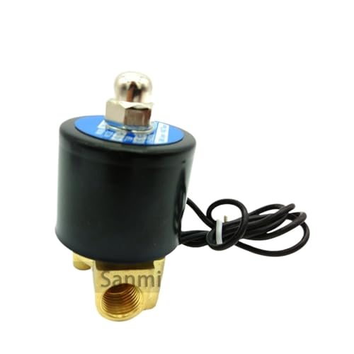 Válvula solenoide de latón de 1-1/2 pulgadas normalmente cerrada AC110V para control de agua y gas 4