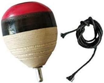 Prisma Collection Wooden Spinning Tops/bambaram/buguri/bongaram with String- Multi Color Wooden Spinning Tops/bambaram/buguri/bongaram with String- Multi Color