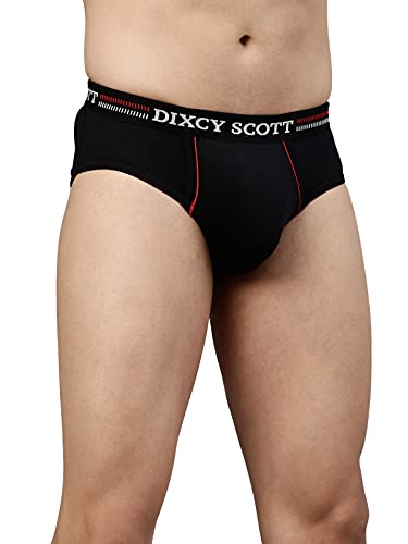 Image of Dixcy Scott Originals Replay Briefs | 100% Combed Cotton Brief for Men | Men's Underwear | Modern Mid-Waist Fit | Durable, Sweat-Absorbing Cotton-Lined Waistband | Innerwear for Man | Pack of 3