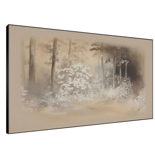 SIGNWIN 46"x72" Extra Large Framed Wall Art Misty Forest in