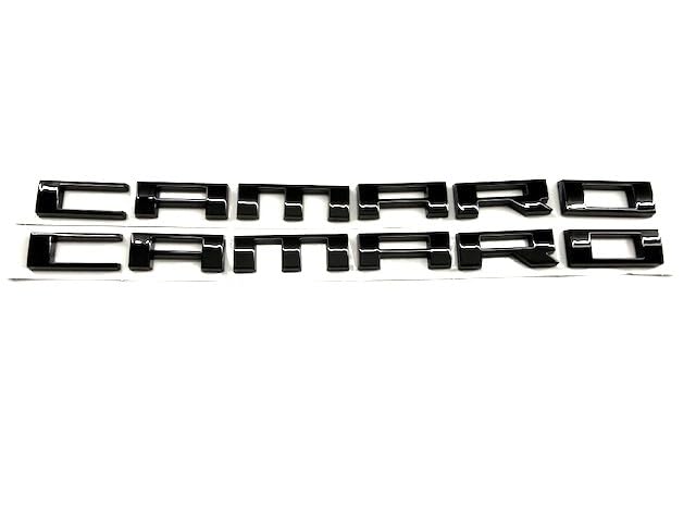 Image of 2Pcs for Camaro Badge Emblem - Set of 2 Replacement Emblems for Camaro (Black)