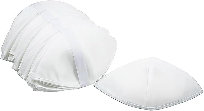 Bulk Rayon White Kippot for Synagogue - Pack of 144pcs | Perfect for Jewish Occasions | Elegant and Comfortable | Wedding, Funeral, and Synagogue Essential