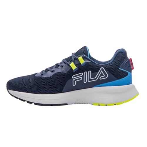 Tenis Fila Ride Masculino,Marinho/Azul/Limão,42