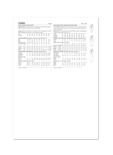 SIMPLICITY SS9885Y5 Misses' Knit Dress in Three Lengths Y5 (18-20-22-24-26), Multicoloured, Sizes 18-20-22-24-26 - Image 3