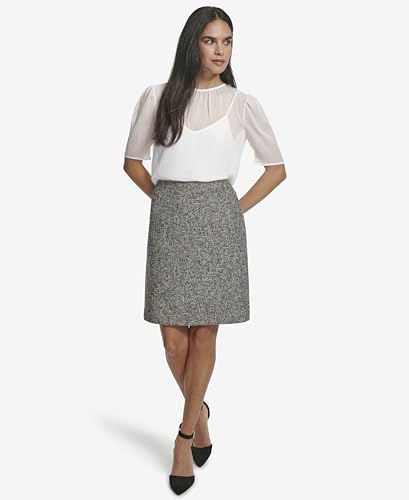 Image of Calvin Klein Womens Centerback Zipper Velvet Wear to Work Suits Skirt
