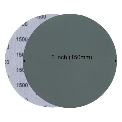 image for POLIWELL 6 Inch (150mm) Wet Dry Sanding Discs Assorted Grit 1000/1500/