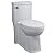 American Standard 2891128.020 Boulevard FloWise Right Height Elongated One-Piece 1.28 Gpf Toilet, 32.00 in Wide x 16.25 in Tall x 31.5 in Deep, White