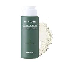 Mediheal Teatree Calming Powder Wash 1.76 oz - Hydrating Daily Facial Cleanser with Gentle and Rich Bubbles for Remove Blackhead