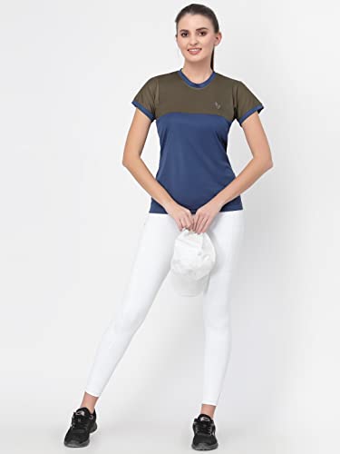 Image of UZARUS Women's Dry Fit Workout Top Sports Gym T-Shirt