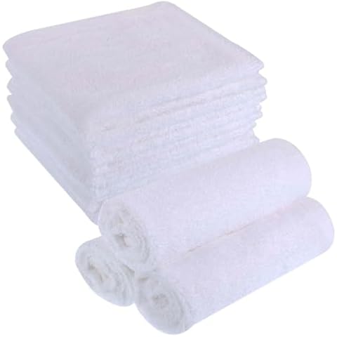 Lanjue 6 Pack Bamboo Flannel Face Cloths Cover