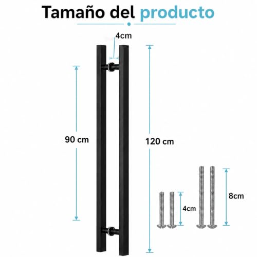Agarraderas para puertas de herrería 5 agarraderas para puertas de herreria marca ISTENTINFY (2)