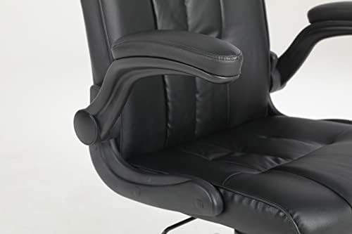 Millhouse Executive Office Chair with Flip-up Armrest, Durable and Stable, Height Adjustable X2737 (Midnight Black)
